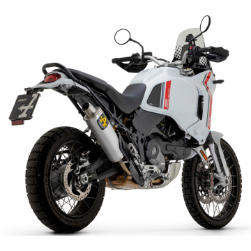 view Arrow 72638PO Indy Race Slip-on Exhaust, Titanium for Ducati DesertX 950 (2022-)