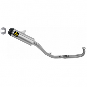 view Arrow 73521PKNW Indy-Race Full Exhaust, Titanium Dark for Yamaha T-Max 530/560 '19-'20