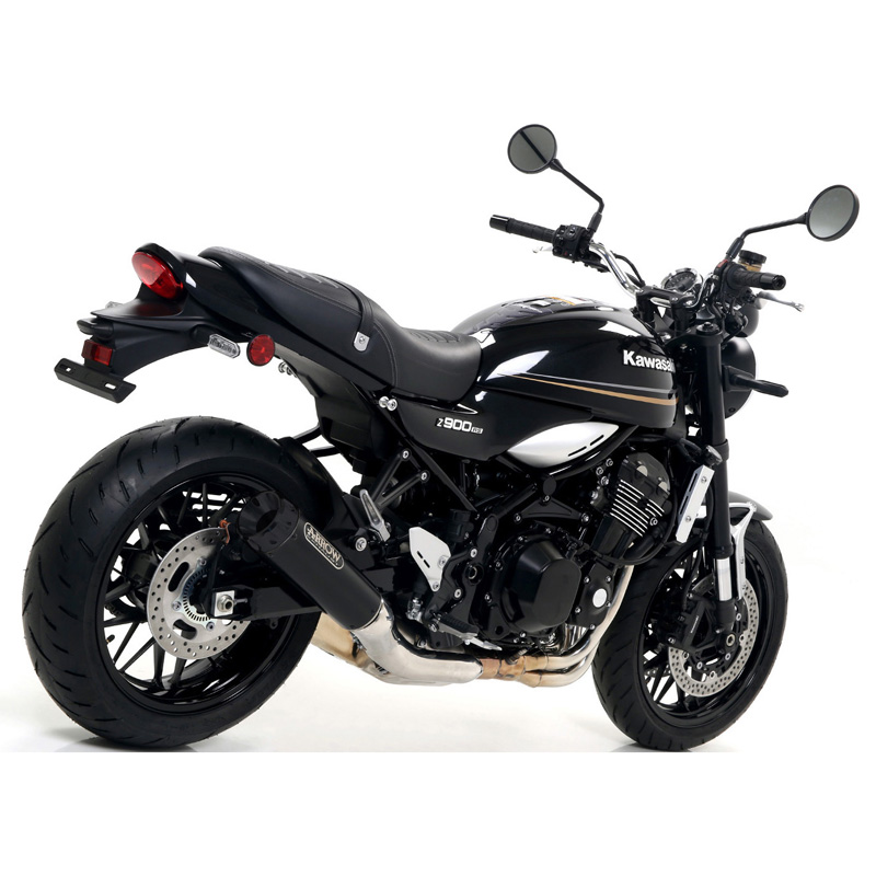 Arrow 74506RBN Rebel Slipon Exhaust, Nichrome Dark for Kawasaki Z900RS