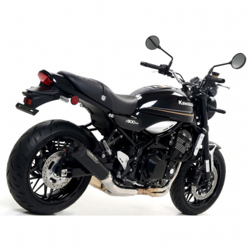 view Arrow 74506RBN Rebel Slip-on Exhaust, Nichrome Dark for Kawasaki Z900RS (2017-2020)