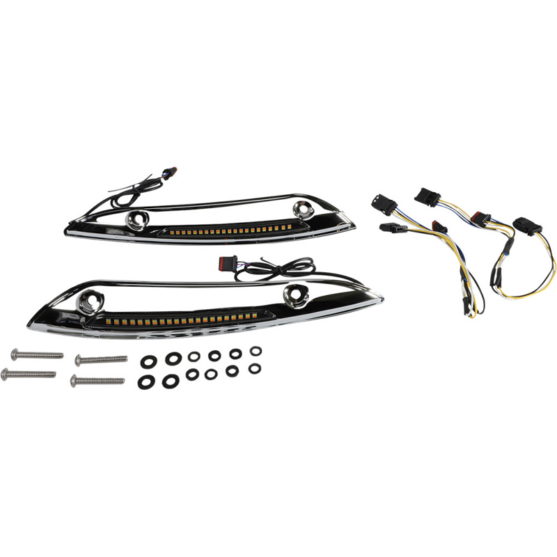 Custom Dynamics CDRGSWTAW2C LED Windshield Trim Turn Signals for