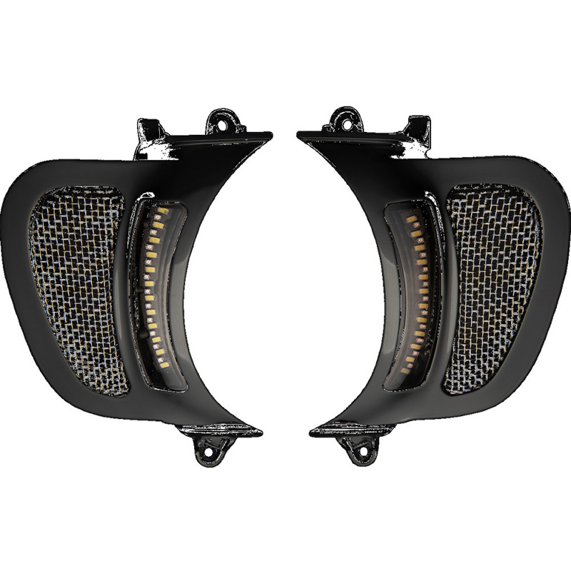 Custom Dynamics CDRGVAW2B Vent Inserts Turn Signals, Black for