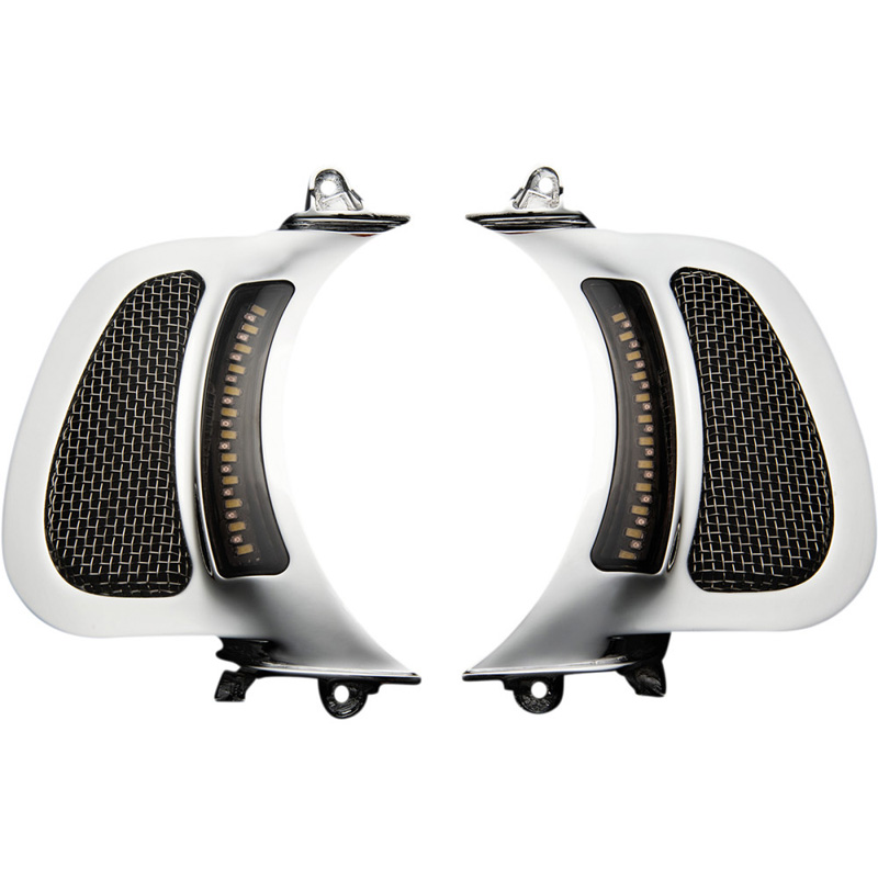 Custom Dynamics CDRGVAW2C Vent Inserts Turn Signals, Chrome for