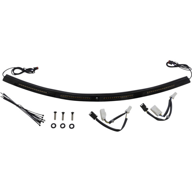Custom Dynamics CD-WT2-SEQ-01-B Genesis 4 LED Batwing Windshield