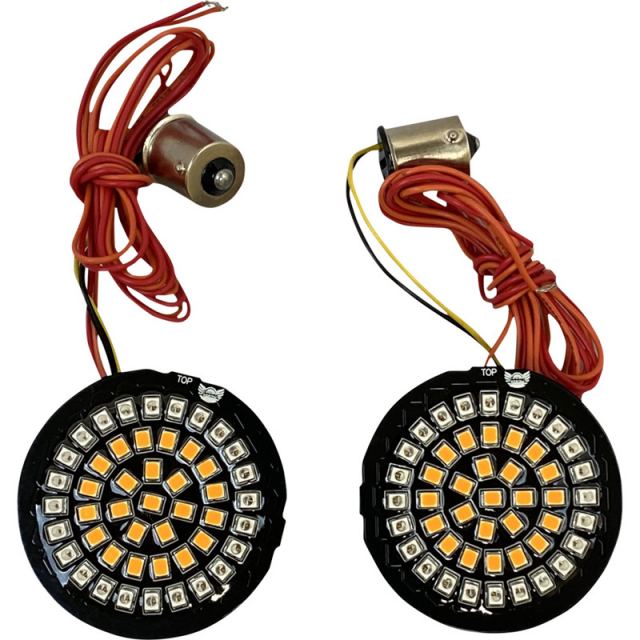 LLC-B6A (AMBER) Fits: ALL models with bullet style turn signals, 1156  socket. - NAMZ Custom Cycle Products