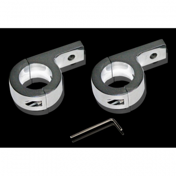 Custom Dynamics PB-125-C Probeam Light Mounting Clamps, Chrome