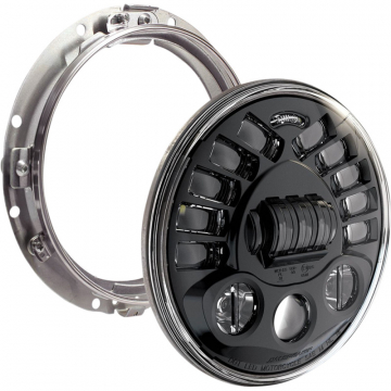view Custom Dynamics PB-7A-13-B ProBEAM Adaptive Headlamp, Black for Harley models '94-'13