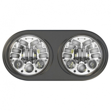 view Custom Dynamics PB-RG13A-C ProBEAM Adaptive 2 LED Headlamp, Chrome for Harley Road Glide '-13