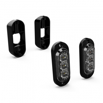 view Denali DNL.T3.10400 T3 Front Switchback LED Turn Signal Pod with Crashbar Mount