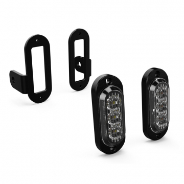 view Denali DNL.T3.10500 T3 Front Switchback LED Turn Signal Pods with Fender Mount