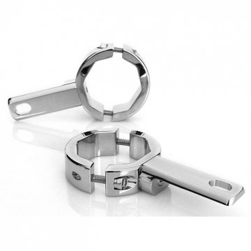 view Denali LAH.00.10600.C Driving Light Mount, Chrome - Articulating Bar Clamp 39mm-49mm