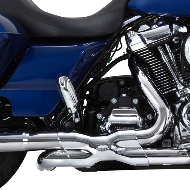 Vance & Hines 16371 Power Duals Head Pipe, Chrome for Harley
