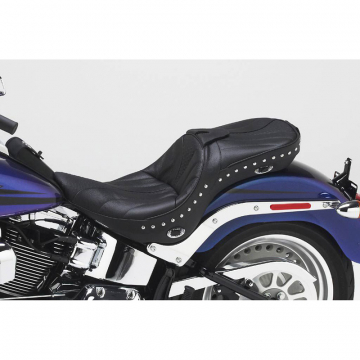 Corbin HD-ST10-DT-E Dual Touring Seat, Heated for Harley Softail Custom models '10-'17