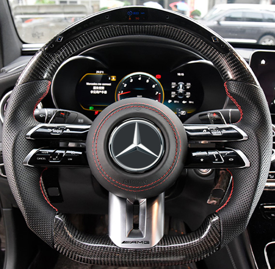 Italian Alcantara wrap Mercedes W204 C63 08~11 AMG steering wheel