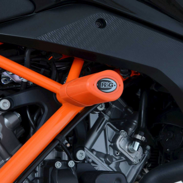 R&G CP0507OR Aero Crash Protectors, Orange for Yamaha MT-25 / MT-03 '16-