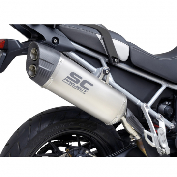 SC-Project T27-85MB EURO 5 Adventure Slip-on Exhaust, Black for Triumph Tiger 900 '21-