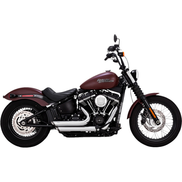 Vance & Hines 17333 Shortshots Staggered Exhausts, Chrome for