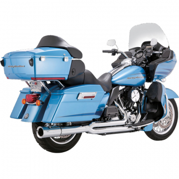 Vance & Hines 17359 Pro Pipe 2-into-1 Exhaust, Chrome for Harley Touring '10-'16