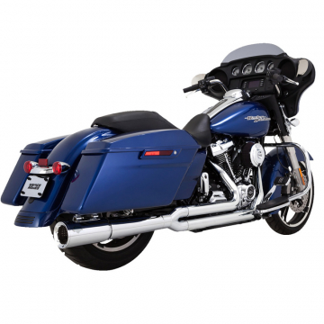 Vance & Hines 17383 Pro Pipe 2-into-1 Exhaust, Chrome for Harley Touring M8 '17-