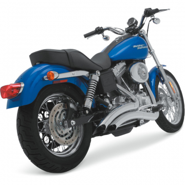 view Vance & Hines 26007 Big Radius 2-into-2 Exhaust, Chrome for Harley Dyna '91-'05