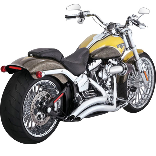 Vance & Hines 26365 Big Radius 2-into-2 Exhausts, Chrome for