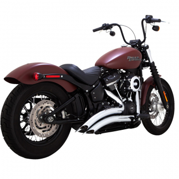 Vance & Hines 26377 Big Radius 2-into-2 Exhausts, Chrome for Harley Softail '18-