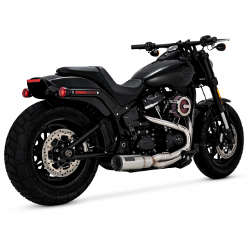 Vance & Hines 27331 2-into-1 Hi-Output Short Exhaust System, Brushed for Harley Softail M8