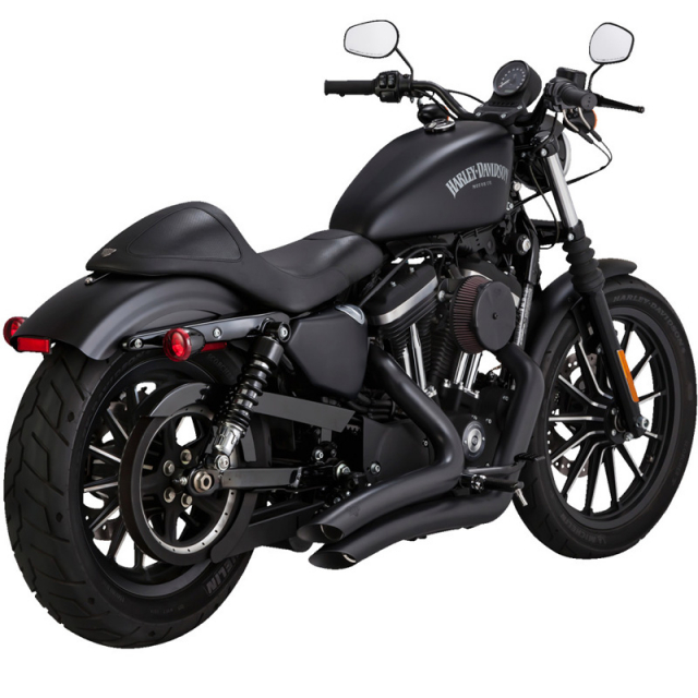 Vance & Hines 46367 Big Radius 2-into-2 Exhausts, Chrome for