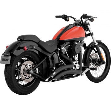 Vance & Hines 46369 Big Radius 2-into-2 Exhausts, Black for Harley Softail '86-'17