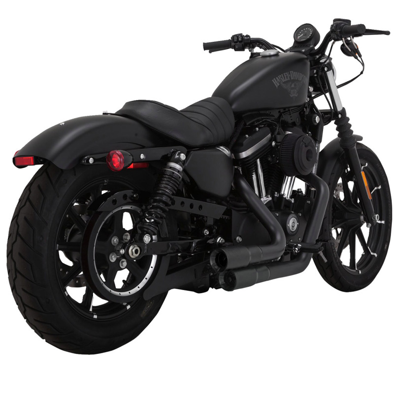 Vance & Hines 46374 Mini Grenades Exhaust, Black for Harley