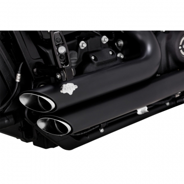 Vance & Hines 47333 Shortshots Staggered Exhausts, Black for Harley Softail M8 '18-