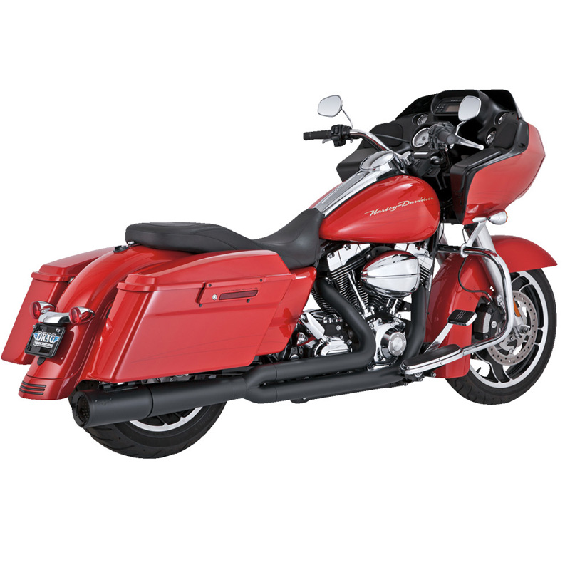 Vance & Hines 47361 Pro Pipe 2-into-1 Exhaust, Black for Harley