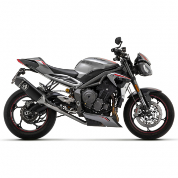 view Arrow 71002VAN Veloce Racing Exhaust, Dark for Triumph Street Triple 765 '20-'22