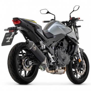 view Arrow 71503VAN Veloce Slip-on Exhaust, Aluminum Dark for Honda CB750 Hornet '23-