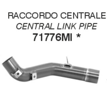view Arrow 71776MI Racing Link Pipe, Stainless Steel for BMW F750GS/850GS (2021-)