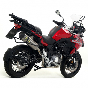 view Arrow 71889PK Race-Tech Slip-on Exhaust, Titanium for Benelli TRK502X (2018-2020)
