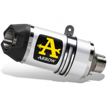 view Arrow 71953AK Indy Race Slip-on Exhaust, Aluminum for Moto Guzzi V100 Mandello '23-