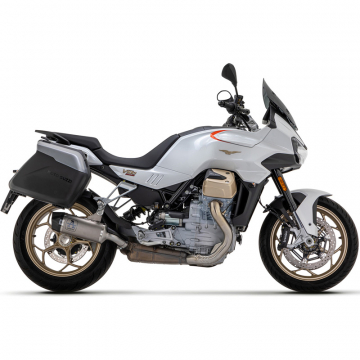 view Arrow 71953PK Indy Race Exhaust, Titanium for Moto Guzzi V100 Mandello '23-