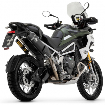 view Arrow 72002VAN Veloce Racing Exhaust, Dark(No Sidebags) for Triumph Tiger 1200 '22-