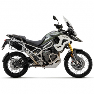 view Arrow 72003VAN Veloce Racing Exhaust, Dark(for Sidebags) for Triumph Tiger 1200 '22-