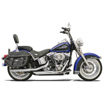 view Bassani 12117B Firepower 3" Slip-on Exhaust, Chrome for Harley Softail '07-'17