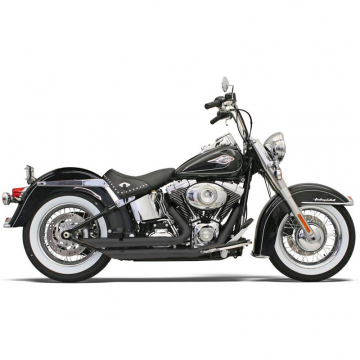 view Bassani 12123B Black FireFlight Series 2:2 Full Exhaust for Harley Softail '86-'17