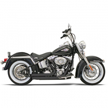 view Bassani 12123D Black FireSweep Series 2:2 Full Exhaust for Harley Softail '86-'17