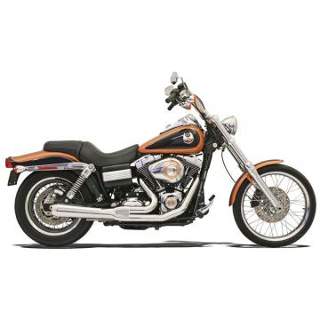 view Bassani 13112J Chrome Road Rage 2:1 Short Exhaust for Harley Dyna '06-'17