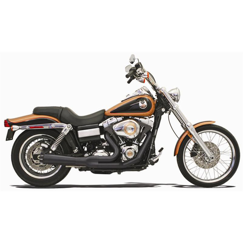 ばぶりん Bassani 13322R Road Rage 2:1 Short Megaphone Exhaust, Black for