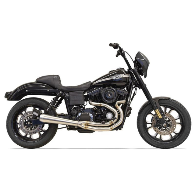 Bassani 1D3SS Stainless Road Rage Short 2:1 Exhaust for Harley