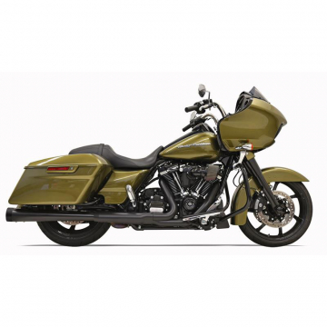 view Bassani 1F572DNT5B DNT 4" Slip-on Exhaust, Black for Harley Baggers '17-'19