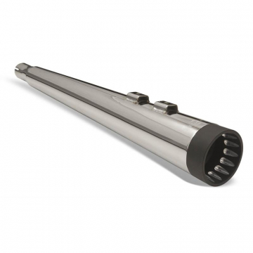 view Bassani 1F57DNT5 4" DNT Megaphone Slip-on Mufflers, Chrome for Harley Baggers '95-'16