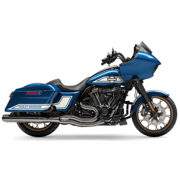 view Bassani 1F58M Road Rage 2:1 Full Exhaust, Black for Harley Baggers '17-