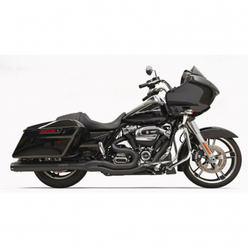Bassani 1F58RB Black Road Rage 2:1 B4 Exhaust, Straight for Harley Baggers '17-'21